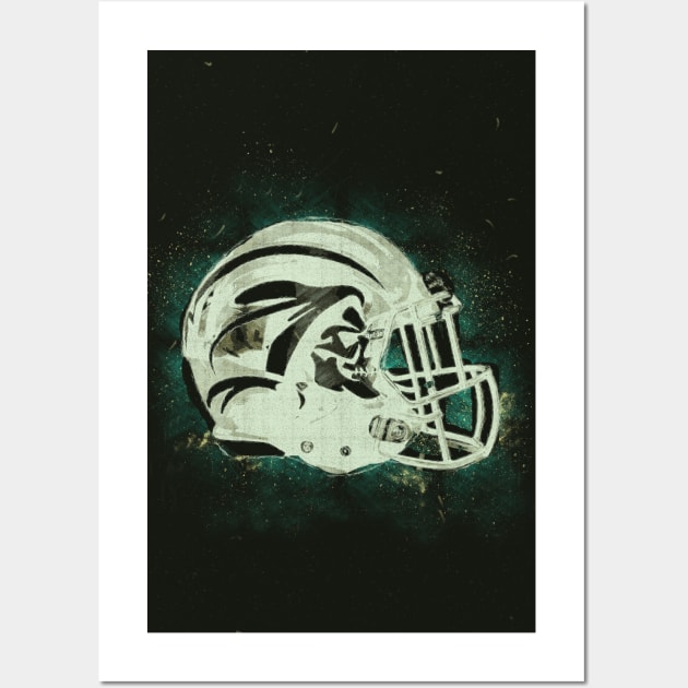 Football Helmet abstract style for all the sports fans Wall Art by Naumovski